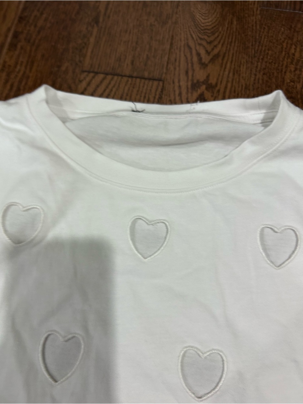 Simone Rocha White Crewneck Long Sleeve Top - Picture 5 of 7